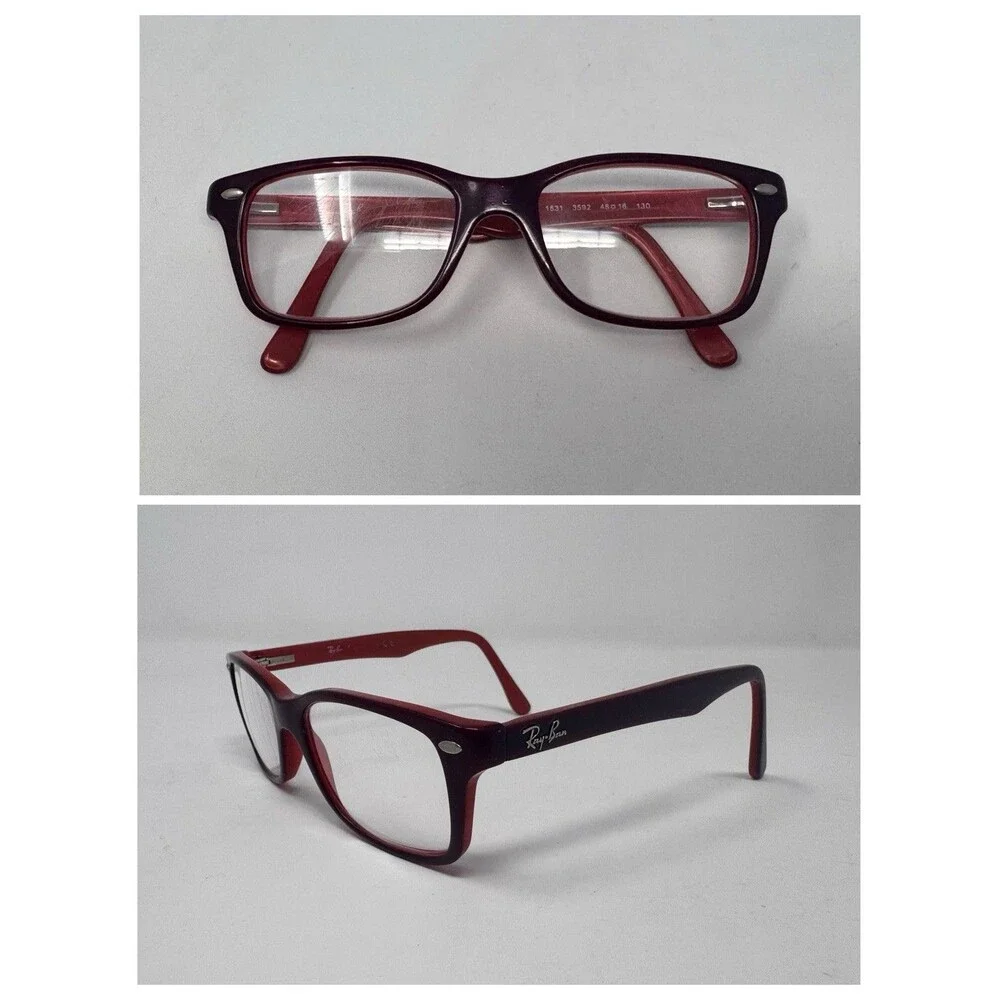 Ray-Ban RB1531 Junior Eyeglass Frames Only 48-16-130 Red 3592